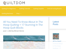 'quiltdom.com' screenshot