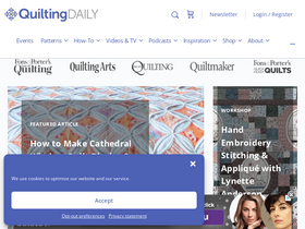 'quiltingdaily.com' screenshot