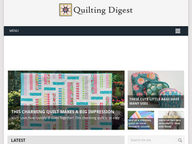 'quiltingdigest.com' screenshot