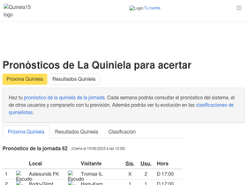 'quiniela15.com' screenshot