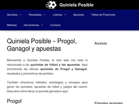 'quinielaposible.com' screenshot
