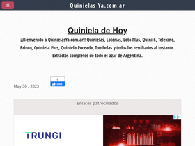 'quinielasya.com.ar' screenshot