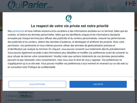 'quiparier.com' screenshot