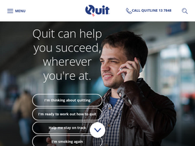 'quit.org.au' screenshot