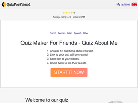 'quizforfriend.com' screenshot