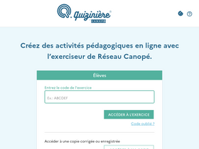 'quiziniere.com' screenshot
