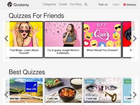'quizony.com' screenshot