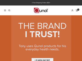 'qunol.com' screenshot