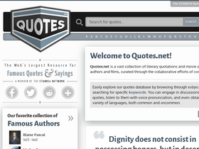 'quotes.net' screenshot