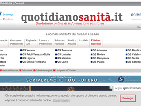 'quotidianosanita.it' screenshot