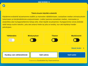 'r-kioski.fi' screenshot