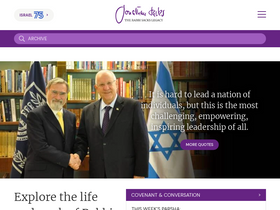 'rabbisacks.org' screenshot