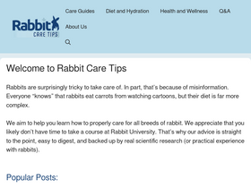 'rabbitcaretips.com' screenshot