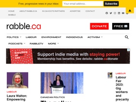 'rabble.ca' screenshot