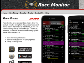 'race-monitor.com' screenshot