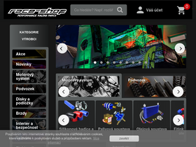 'race-shop.cz' screenshot