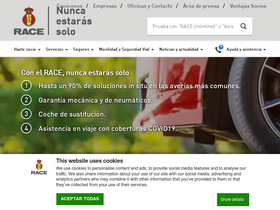 'race.es' screenshot