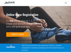 'raceentry.com' screenshot
