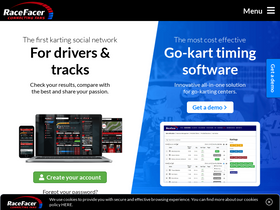 'racefacer.com' screenshot