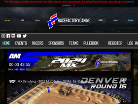 'racefactorygaming.com' screenshot