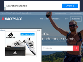 'raceplace.com' screenshot