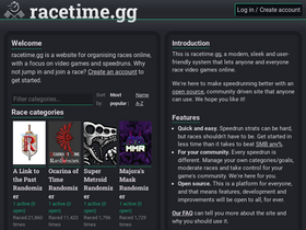 'racetime.gg' screenshot