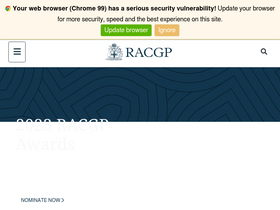 'racgp.org.au' screenshot