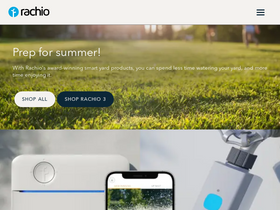 'rachio.com' screenshot