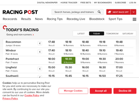 'racingpost.com' screenshot