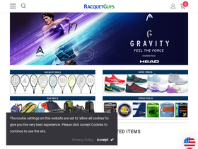 'racquetguys.com' screenshot