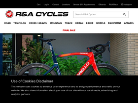 'racycles.com' screenshot