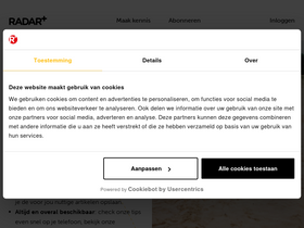 'radarplus.nl' screenshot