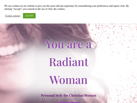 'radiantlydressed.com' screenshot