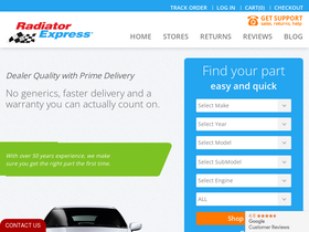 'radiatorexpress.com' screenshot