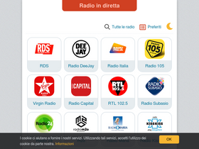 'radio-in-diretta.com' screenshot