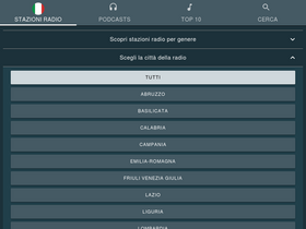 'radio-italiane.it' screenshot