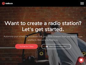 'radio.co' screenshot