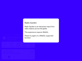'radio.garden' screenshot
