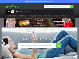 'radio.pt' screenshot
