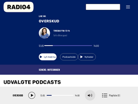'radio4.dk' screenshot
