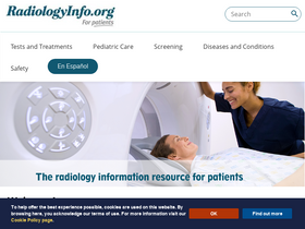 'radiologyinfo.org' screenshot