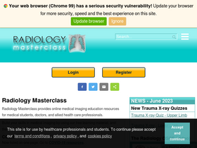 'radiologymasterclass.co.uk' screenshot
