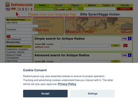 'radiomuseum.org' screenshot