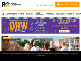 'radioostrowiec.pl' screenshot