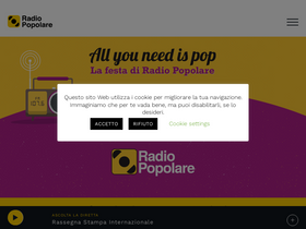 'radiopopolare.it' screenshot