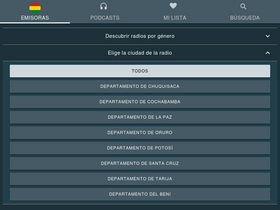 'radios-bolivia.com' screenshot