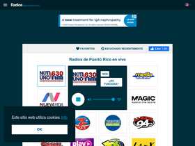 'radiosdepuertorico.com' screenshot