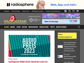 'radioszene.de' screenshot