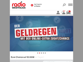 'radiowestfalica.de' screenshot