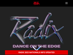 'radixdance.com' screenshot